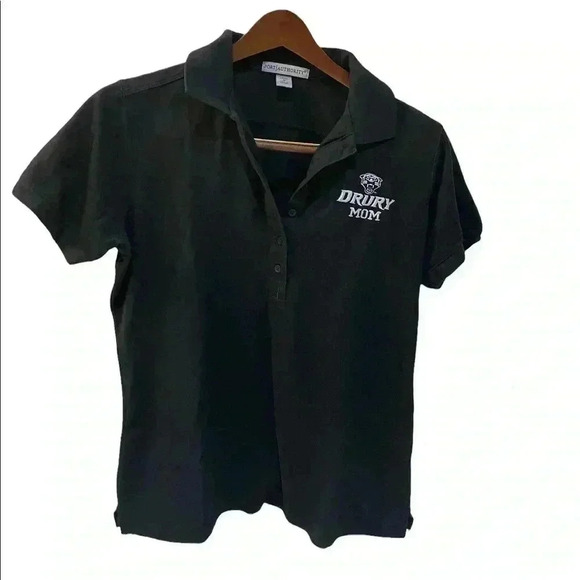 Drury University - Black Short Sleeve Polo Size M - Picture 1 of 3